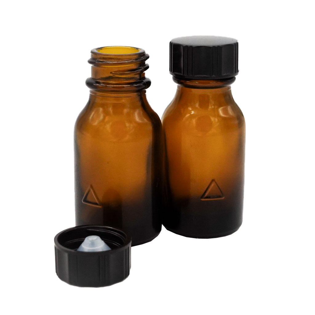 Winchester lasipullo (15ml meripihka) R3/20 urea polycone vuoratulla korkilla